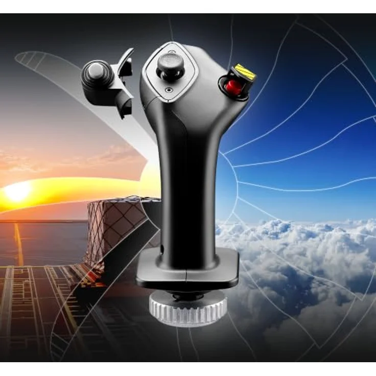 THRUSTMASTER Airbus Add-On Grip für Linkshänder, Joystickgriff A300/A400M, kompatibel mit AVA- und HOTAS-Basen, H.E.A.R.T Technologie – Bild 2
