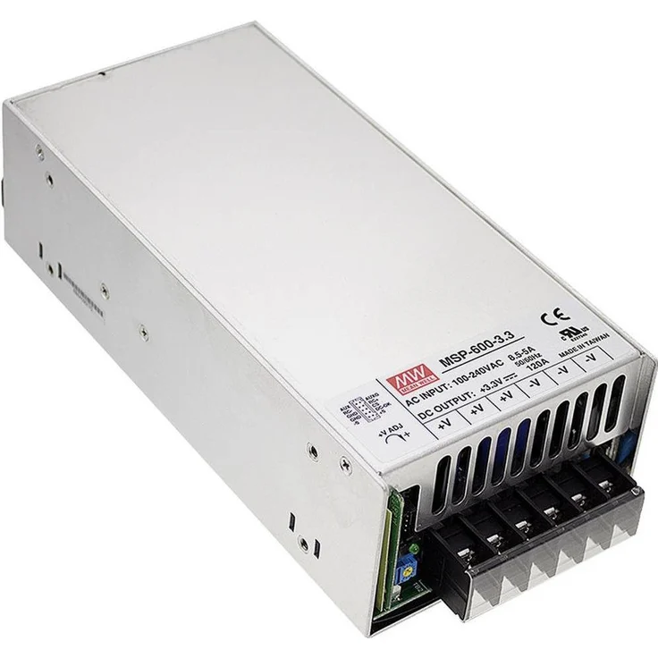 MeanWell MSP-600-36, internes Schaltnetzteil mit 630 W, Eingangsspannung 90-264 V/AC, geschlossenes Gehäuse, Schraubklemmen