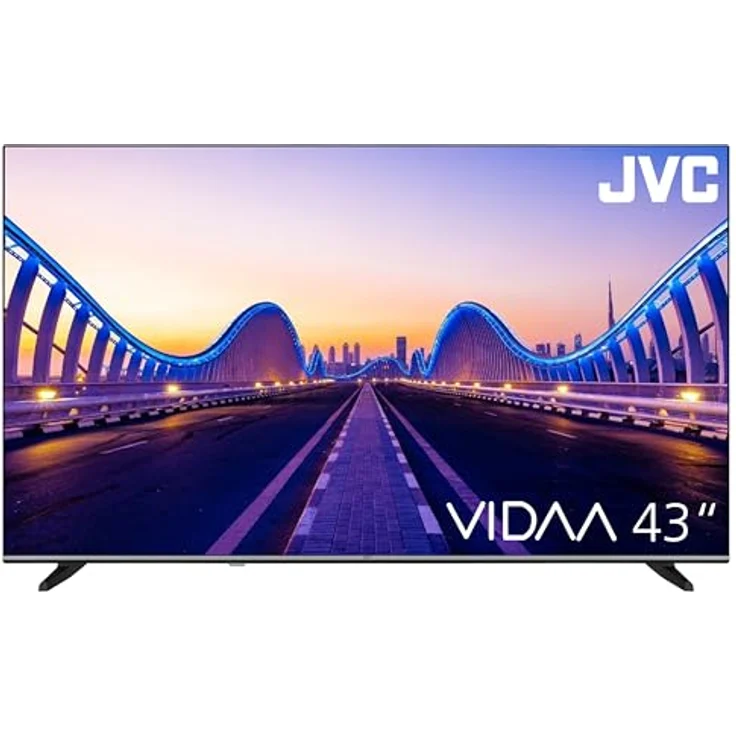 JVC VIDAA LT-43VDF5455, 43 Zoll Full HD Smart TV mit HDR, Triple-Tuner und LED, schwarz – Bild 2