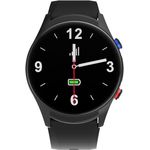 NikuTRAX Notrufuhr für Senioren NPC360S mit GeoTRAX Portal, 4G/LTE, AMOLED Display, Pulsoxymetrie, Blutdruckmessung, Temperaturmessung, Schrittzähler, GPS, blau