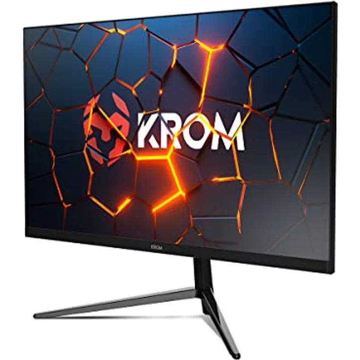 KROM KERTZ 24 Zoll Gaming Monitor, LED RGB, 200Hz, 1ms Reaktionszeit, FullHD (1920x1080), HDR, Freesync & G-Sync, Schwarz – Bild 1