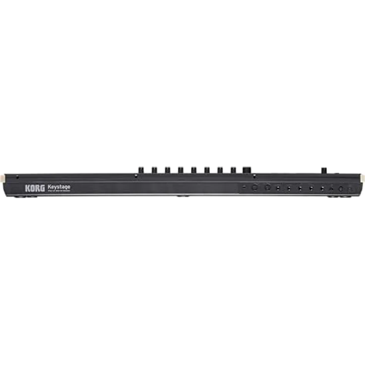 KORG KEYSTAGE-61 Keystage 61 Key Poly AT MIDI Controller Tastatur – Schwarz, Halbgewichtete Tastatur mit Polyphonie und MPE – Bild 3