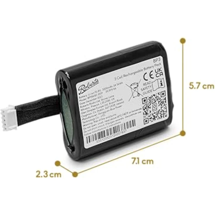Roberts Radio Battery Pack BP3E, interner wiederaufladbarer Akku für Rambler Max, Icon, Stream 95 – Bild 4