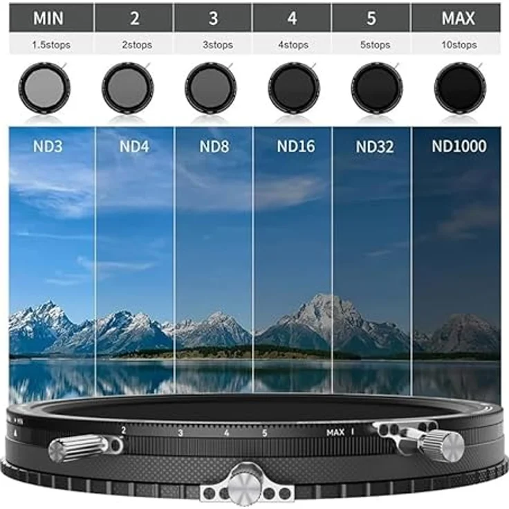 H&Y REVORING ND3-1000 und CPL Filter MkII, Kamera-Filter mit variablem ND und CPL, 67-82mm – Bild 9