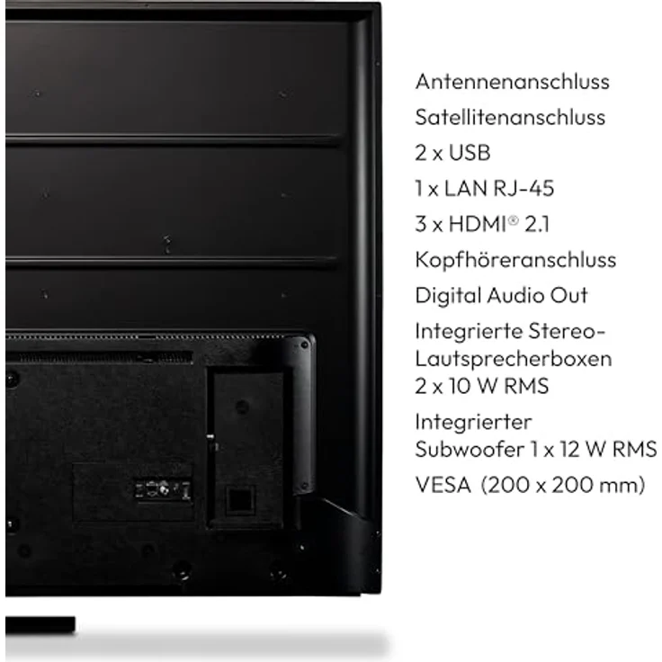 MEDION X15537 (MD 31412) 138,8 cm (55 Zoll) QLED Fernseher (Fire TV, 4K Smart TV, Dolby Vision HDR, Dolby Atmos, Netflix, Prime Video) in Schwarz – Bild 5