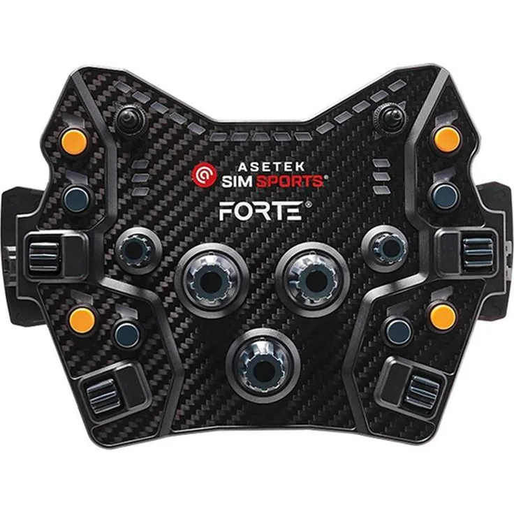 Asetek SimSports Forte GT Button Box, Gaming Controller mit 21 Bedienelementen, Schwarz
