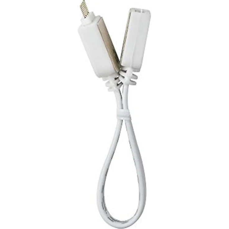 Paulmann 70215 YourLED Verbindungskabel für LED Strip 10 cm Stripe Zubehör Weiß Überbrückungs-Kabel Kunststoff Kunststoff einfaches Stecksystem – Bild 1