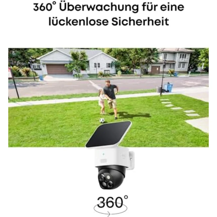 eufy Security SoloCam 2-Kamera-Set, Solar-Überwachungskamera für außen, 360° Abdeckung, 3K Auflösung, Gebührenfreie Nutzung, HomeBase 3 kompatibel – Bild 4
