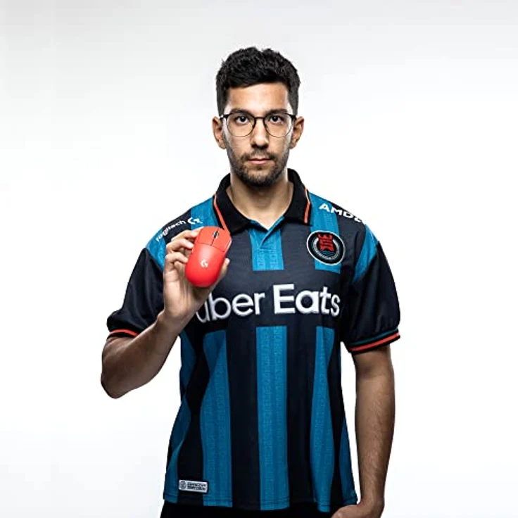 Logitech G PRO X SUPERLIGHT, Gaming-Maus, RF Wireless, rot (910-006784) – Bild 6