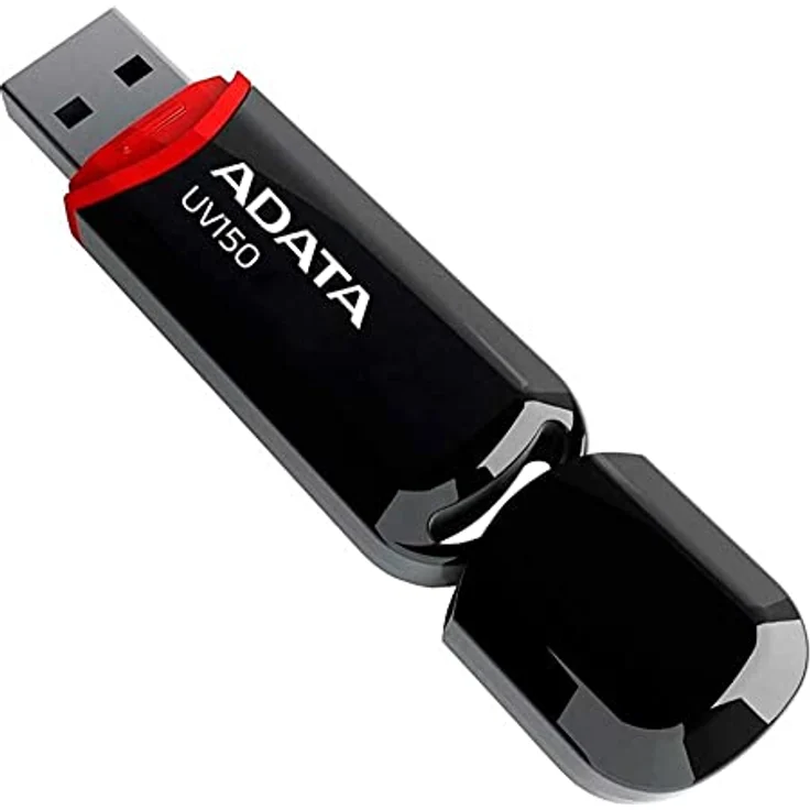 ADATA AUV150-128G-RBK USB-Stick 128 GB USB Typ-A 3.0 (3.1 Gen 1) Schwarz - USB-Sticks (128 GB, USB Typ-A, 3.0 (3.1 Gen 1), Kappe, Schwarz) – Bild 4