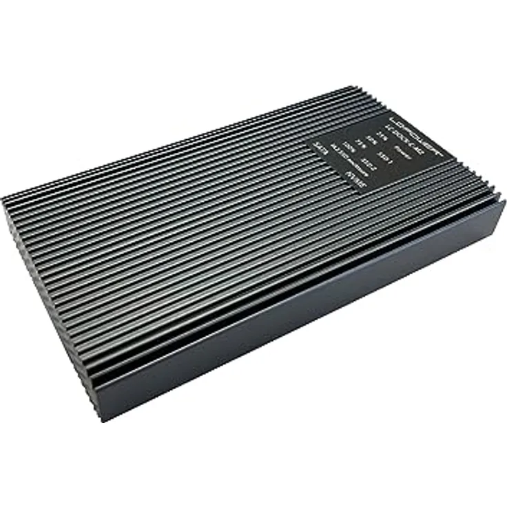 LC-POWER LC-Dock-C-M2, SSD-Gehäuse M.2 mit NVMe, 10 Gbit/s, Anthrazit