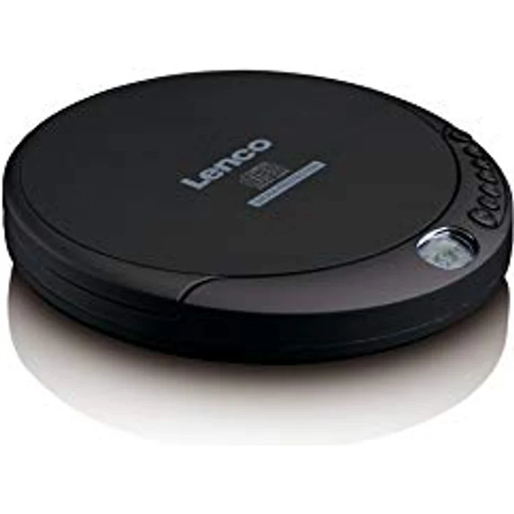 Lenco CD-Player CD-200 Discman mit LCD-Display, Batterie- und Netzfunktion, Inklusive Stereo-Kopfhörer, USB-Ladekabel Schwarz – Bild 4