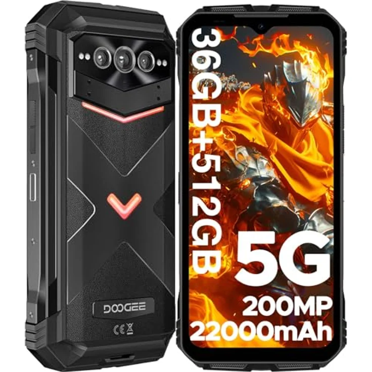 DOOGEE VMAX PLUS Smartphone (6.58 Zoll, Android 14, 512GB Speicher, 22000 mAh, AI-Dreifachkamera) – Bild 1