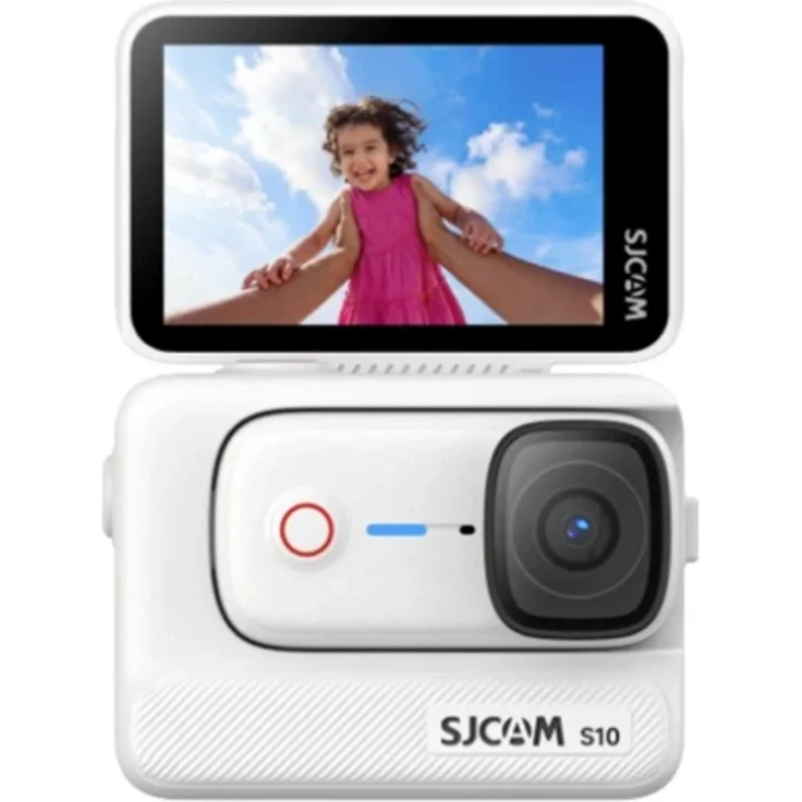 SJCAM S10 64GWH, 4K Actionkamera in Weiß mit 150° Weitwinkel und SteadyMotion V2.0 Stabilisierung