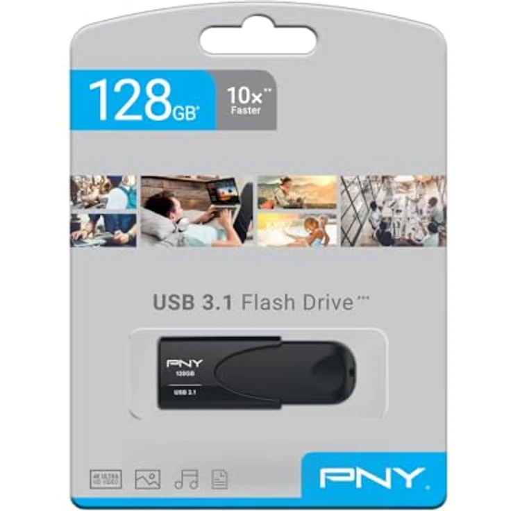 PNY Attaché 4 3.1 128GB, USB-A 3.0 (FD128ATT431KK-EF) – Bild 2