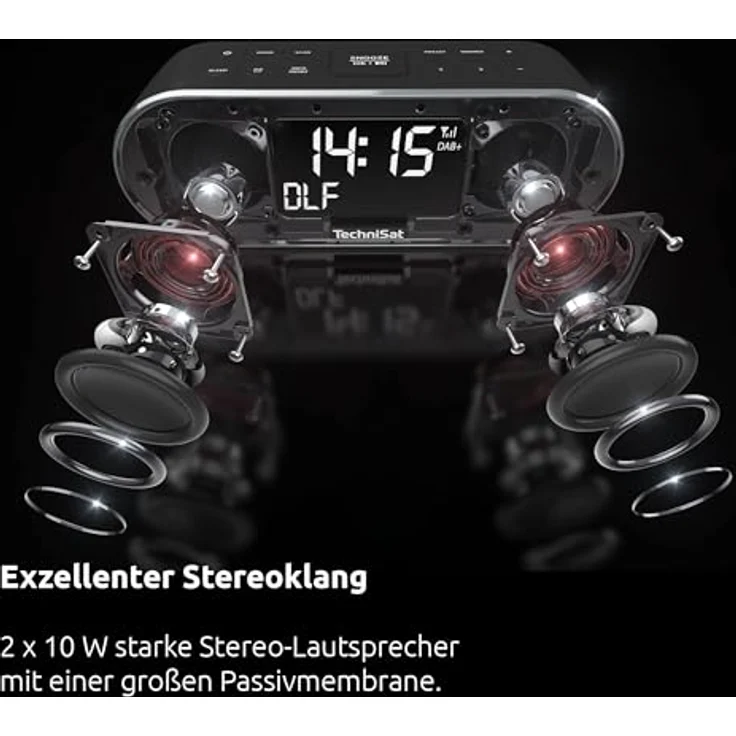 TechniSat DigitRadio 53 BT (UKW, DAB+, Bluetooth), Radio, Schwarz – Bild 6