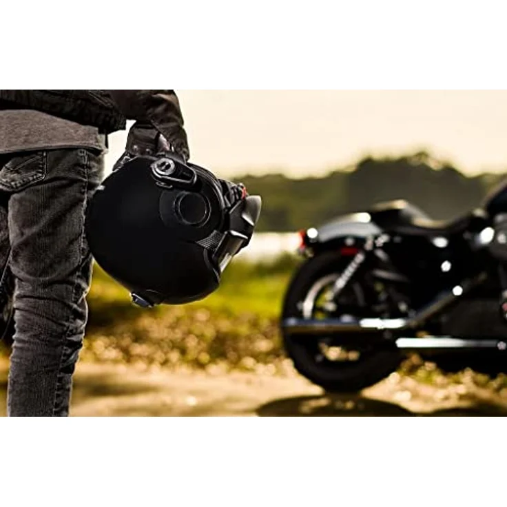 Sena 10S-02 Motorrad-Sprechanlage, 4 Kanäle, Reichweite 1600 m, Schwarz – Bild 7