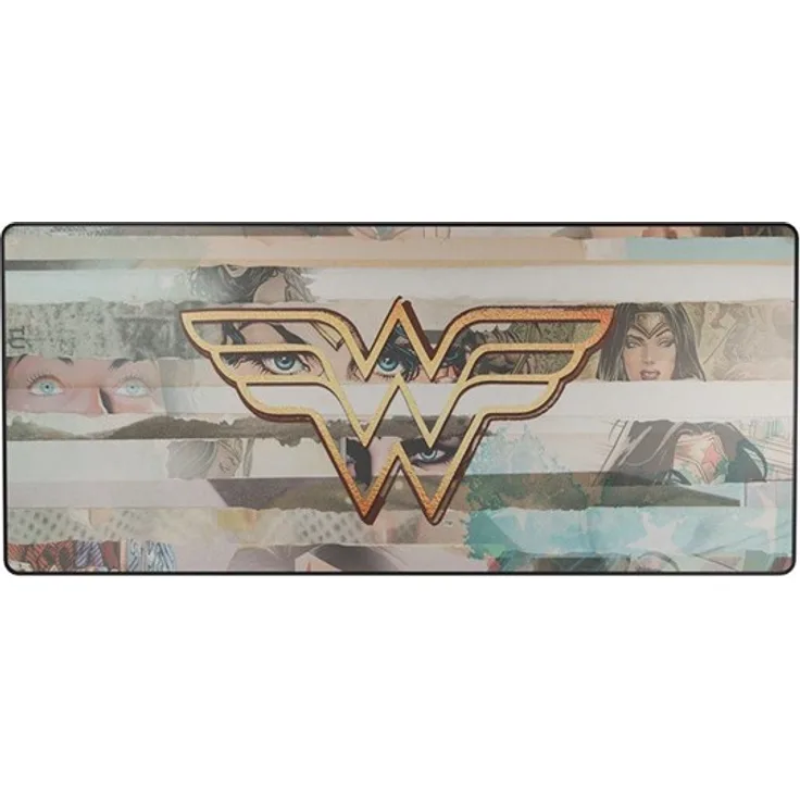 Lexip Warner Bros. Mauspad, flexible weiche mikro-texturierte Oberfläche, Größe XXL, Wonder Woman