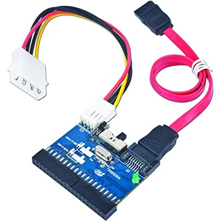 Gembird Bi-Directional SATA-IDE Converter Eingebaut SATA Schnittstellenkarte-Adapter - Schnittstellenkarten-Adapter (IDE, SATA, JM20330) – Bild 2