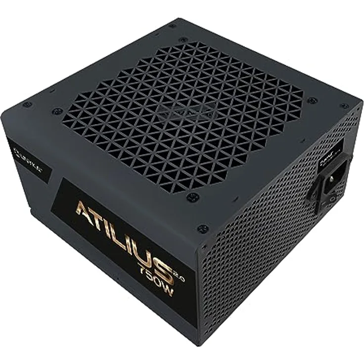 Unykach ATILIUS 2.0 ATX Netzteil 750 W, Black, 80 Plus Bronze, ultra-leiser 120 mm Lüfter