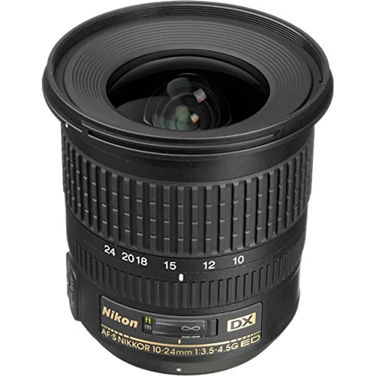 Nikon AF-S DX Nikkor 10-24mm 1:3,5-4,5G ED Objektiv, Weitwinkel-Zoom mit 2,4-fach Vergrößerung, schwarz