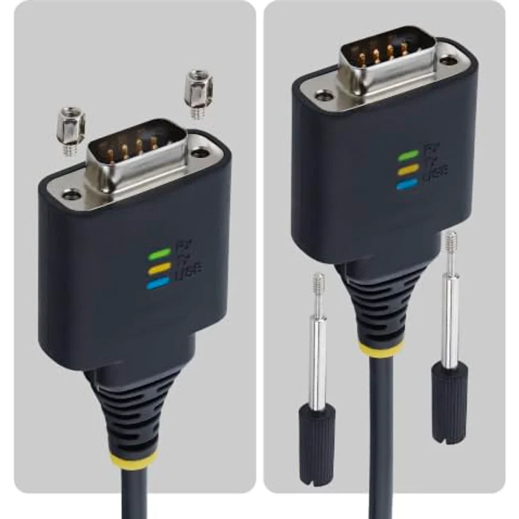 StarTech.com USB-C zu DB-9 Serielles Kabel, 30 cm, Schwarz, unterstützt RS-232 und USB 2.0 – Bild 3