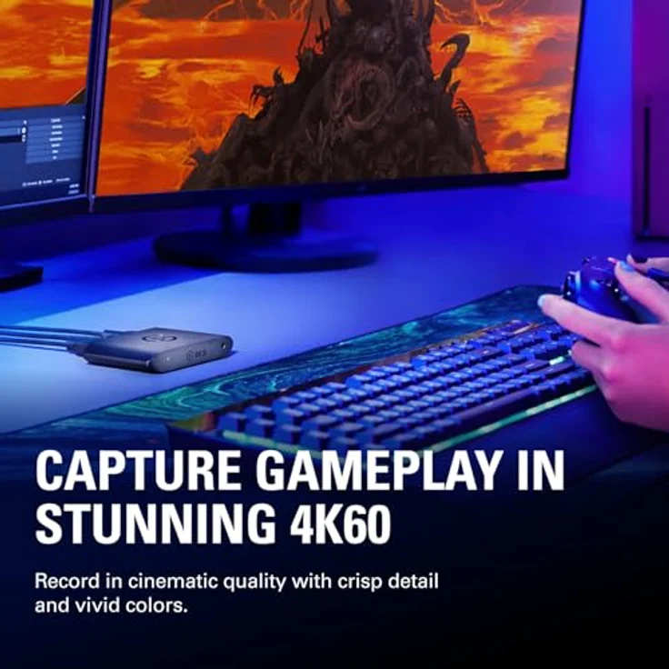 Elgato Game Capture 4K S, Game Recorder für Xbox Series S/X, PS5, PC, Switch 2, Ultra HD 4K, Schwarz – Bild 3