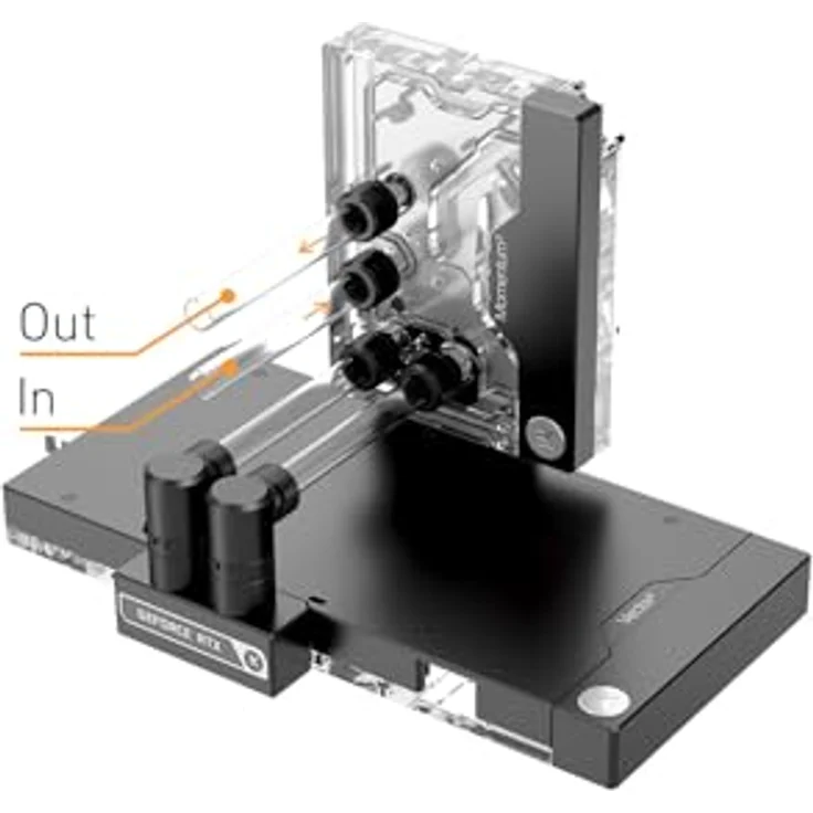 EK Water Blocks EK-Quantum Momentum² ROG Maximus Z790 Extreme D-RGB, Wasserkühlungssystem mit Acryl-Design – Bild 2