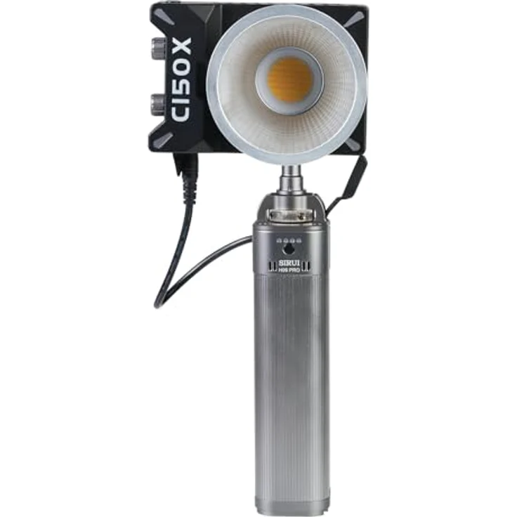 SIRUI C150X Lite, 150W LED-Videoleuchte Profi-Set mit H99 Pro Akku-Griff, 97Wh V-Mount, PD-QuickCharge, Bluetooth-App Steuerung, integrierter Softbox & Schnellwechsel-System – Bild 2