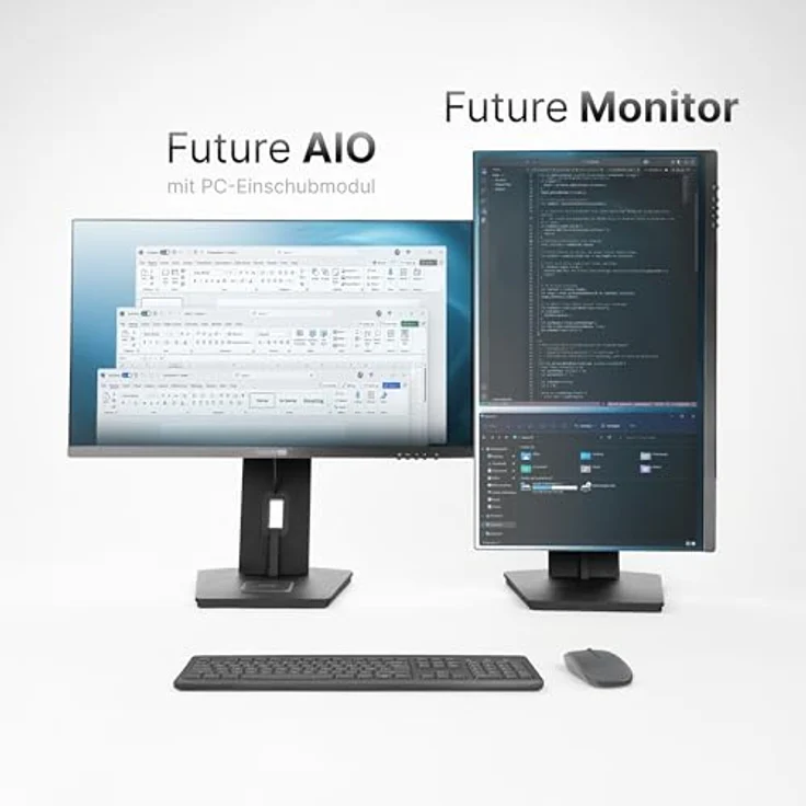 Concept International FUTURENUC AIO 24IN, All-in-One PC mit 24 Zoll FHD Display, Intel Core i3-1220P, 16 GB RAM, 256 GB SSD, Kamera, Schwarz – Bild 6