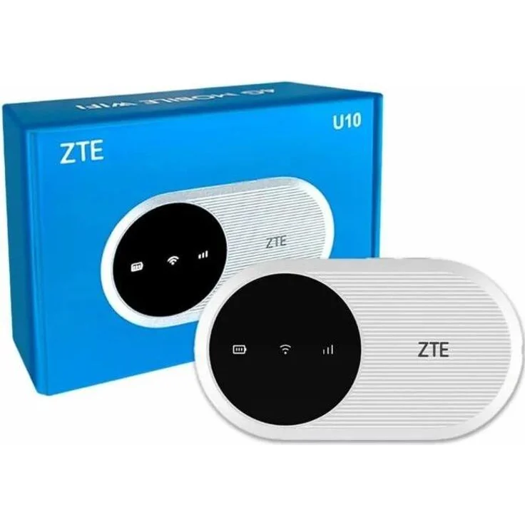 ZTE U10, Mobile Wi-Fi Router mit bis zu 10 Stunden Akkulaufzeit, weiß