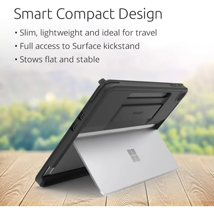 Kensington Blackbelt EQ Rugged Case für Microsoft Surface Pro 12 Zoll 1st Edition, leichte Schutzhülle in Militärqualität, kompatibel mit Kickstand, Schwarz, K96542EU – Bild 5