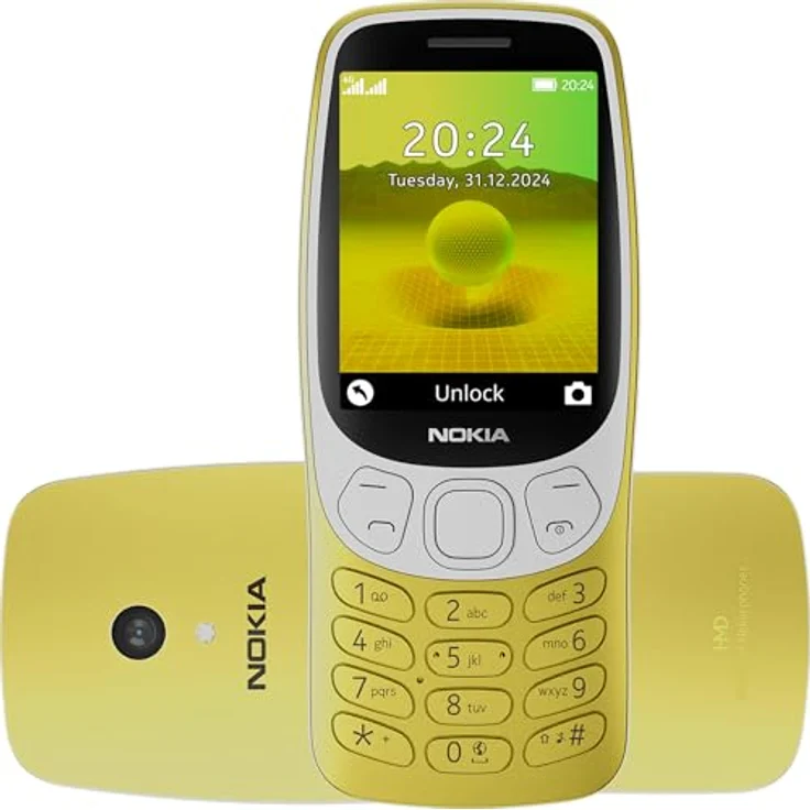 Nokia 3210 Gold 4G – Handy mit großem Display, bequemer Tastatur und Retro-Schnittstelle – Bild 1