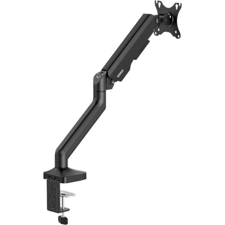 SpeaKa Professional SP-MM-1030 1fach Monitor-Tischhalterung, Höhenverstellbar für Displays 43,2 cm (17) - 101,6 cm (40), Schwarz, Tragkraft bis 12 kg – Bild 3