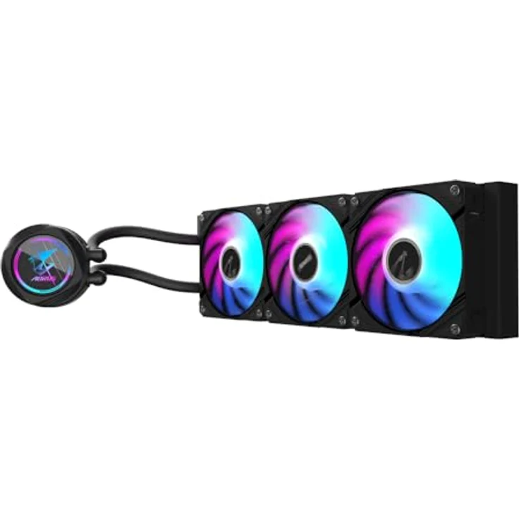 Gigabyte AORUS WATERFORCE II 360 AIO Flüssigkeits-CPU-Kühler - 3x120mm ARGB-Lüfter, Slide-in-Verriegelungsmechanismus, DAISY-CHAIN, Intel LGA 1851 und AMD AM5 kompatibel – Bild 3