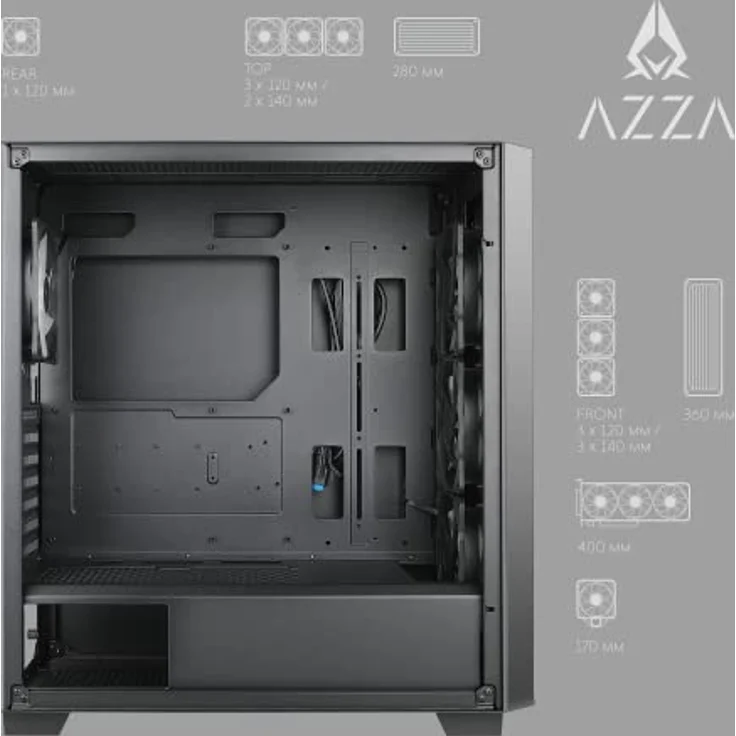 AZZA Legionaire 470 bk ATX CSAZ-470 – Bild 6