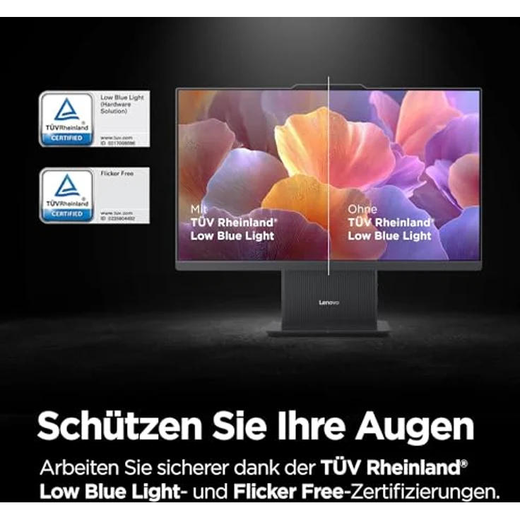 Lenovo IdeaCentre AIO 24AKP10, 60,5 cm (23,8"), Full HD, AMD Ryzen 5, 16 GB RAM, 1 TB SSD, Windows 11 Home, Luna Gray – Bild 4