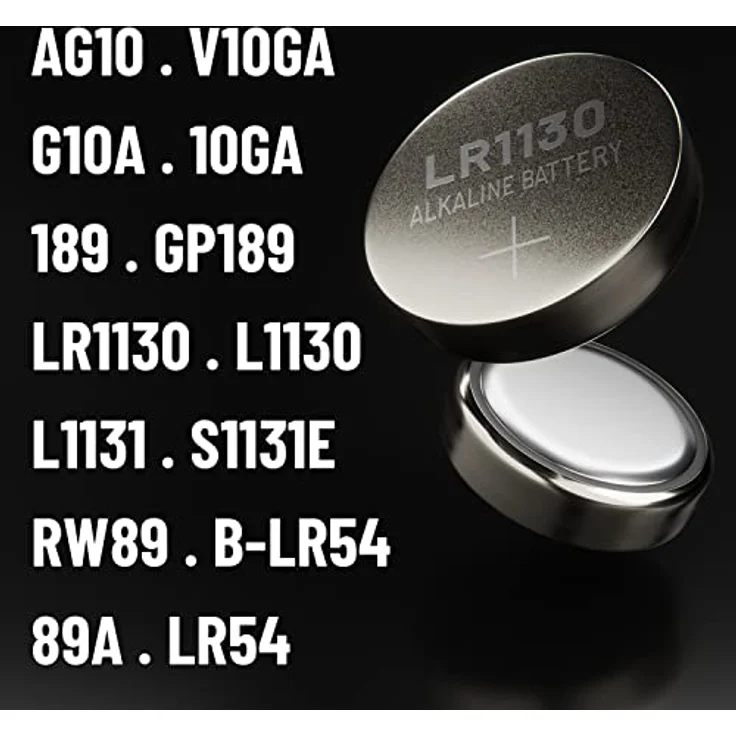 ABSINA Knopfzelle AG10 Alkaline 1.5V 50er Pack - Zuverlässige Leistung, lange Lebensdauer, 1 St. – Bild 6