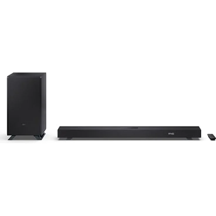 Sharp HT-SBW53121(BK), 3.1 Kanal Soundbar mit kabellosem Subwoofer, 360 W, Dolby Atmos/DTS:X, schwarz – Bild 1