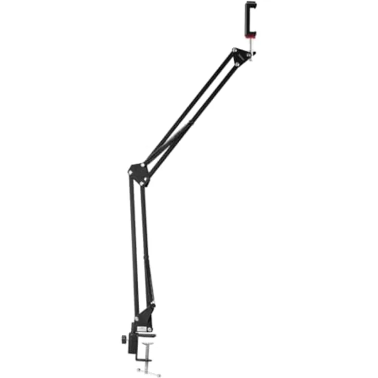 Hama Flexibler Gelenkarm 700 II, Smartphone-Halter mit Tischklemme, max. Höhe 70 cm, für Smartphones von 5,8 bis 9,2 cm breit