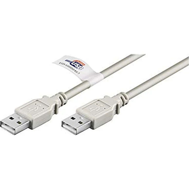 Goobay USB 2.0 Hi-Speed Kabel mit USB Zertifikat, Grau, 3 m - USB 2.0-Stecker (Typ A) > USB 2.0-Stecker (Typ A) (50797) – Bild 2