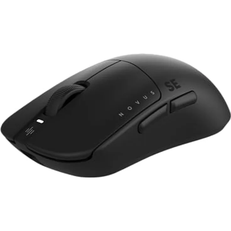 DARK Project Novus SE Gaming Funkmaus – PAW3395 Sensor, 26.000 DPI, 6 Tasten, Huano Switches, USB Nano-Empfänger