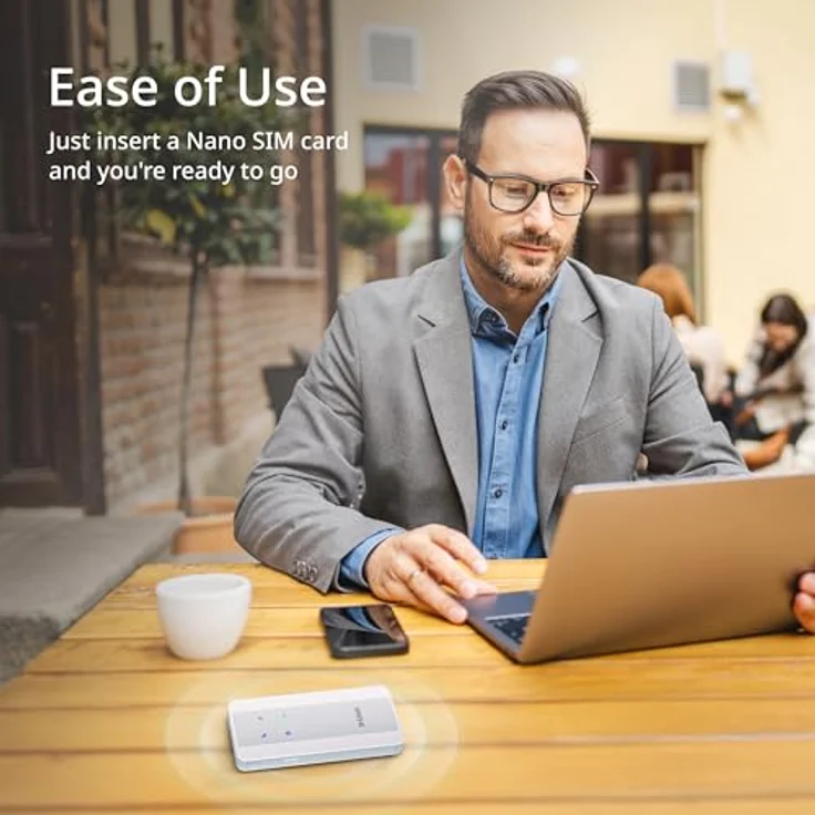 D-Link F518, Mobilfunknetzwerkmodem, 5G, Wi-Fi 6 (IEEE 802.11ax), Weiss, integrierte Firewall, USB-C-Anschluss – Bild 4