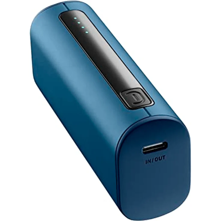 Cellularline | Power Bank Thunder 5000 | Extra kompaktes Ladegerät mit 12 W mit USB-C-Anschluss - Farbe Blau – Bild 1