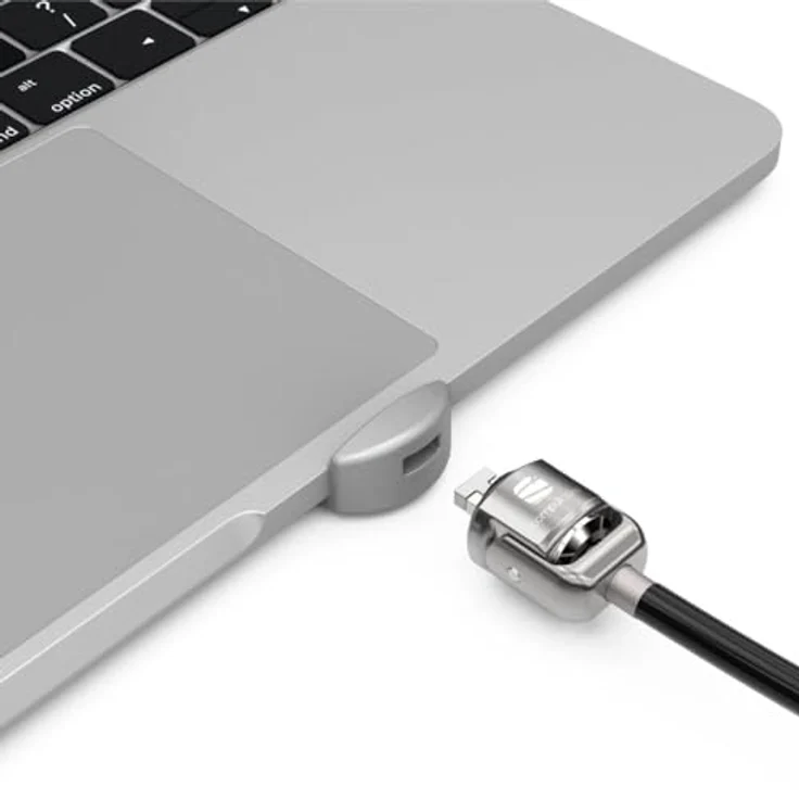 Compulocks Ledge Lock Slot Adapter MBPR14LDG01KL, Sicherheitskabelschlossadapter für MacBook Pro, schwarz-silber, ultraleicht, einfache Installation – Bild 8