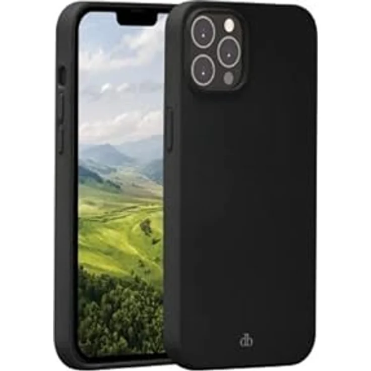 Dbramante1928 Costa Rica Schutzhülle für iPhone 14 Pro Max – Stoßfeste Silikonhülle aus recyceltem und recycelbaren Kunststoff, Schwarz – Bild 1