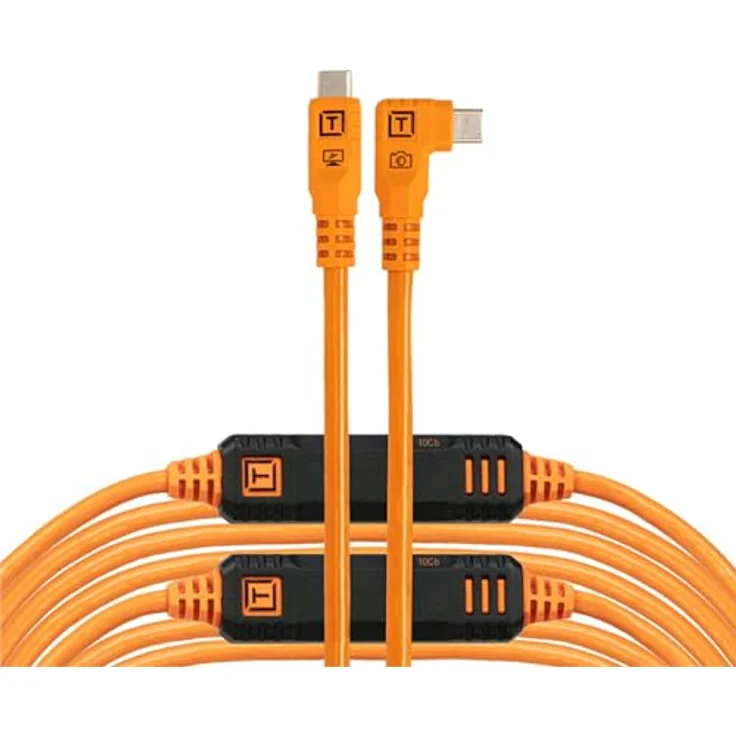 Tether Tools TetherPro USB-C Optima 10G rechts orange 9,4m - High Visibility ORG, 10 Gbit/s, 31 Zoll – Bild 1