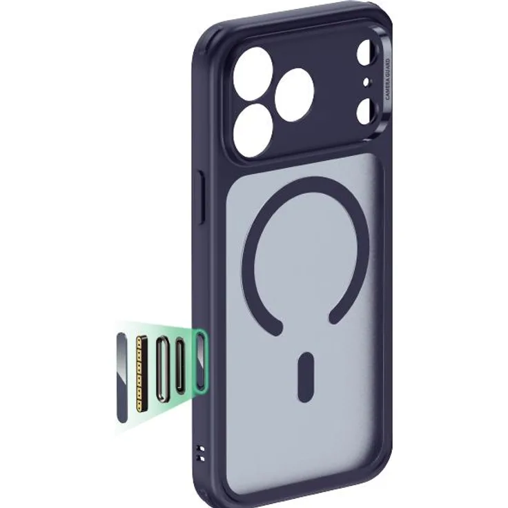 ESR Classic Hybrid Magnetic Case (Camera Control) für iPhone 17 Pro Max, militärischer Schutz, integrierte Kameraabdeckung, frostblau