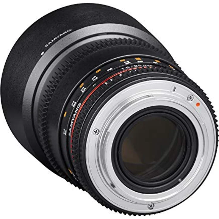 Samyang 85-1,5 Objektiv Video DSLR II Sony E manueller Fokus Videoobjektiv 0,8 Zahnkranz Gear, Porträtobjektiv schwarz – Bild 4