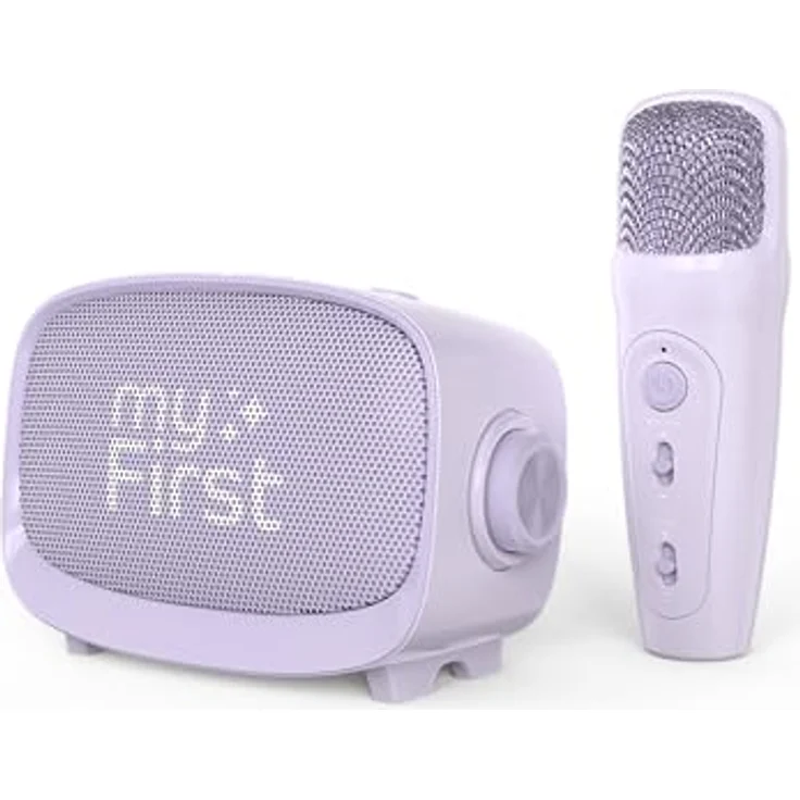 myFirst Voice 2, Tragbares interaktives Mikrofon & Wireless-Lautsprecher mit Bluetooth, Lila, Stimmwechselfunktion und Hallkontrolle – Bild 1